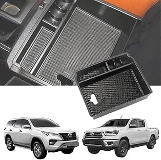 Center Armrest Console Organizer For Fortuner 2nd Gen 2015-22 & Hilux 8th Gen 2015-22 | Center Storage Box Organizer Tray