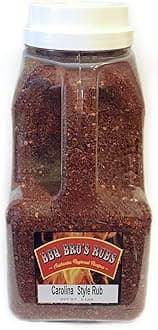 BBQ BROS RUBS (Carolina Style 5 LBS) - Barbecue Seasonings - BBQ Spices - Dry Rub- Handcrafted BBQ Rubs for Grilling, Cooking & Smoking - Use as a Meat Rub, Dry Marinade, Rib Rub & Meat Seasoning - Great on; Steak, Burgers, Meat , Chicken, Pork, Beef, Brisket & Seafood