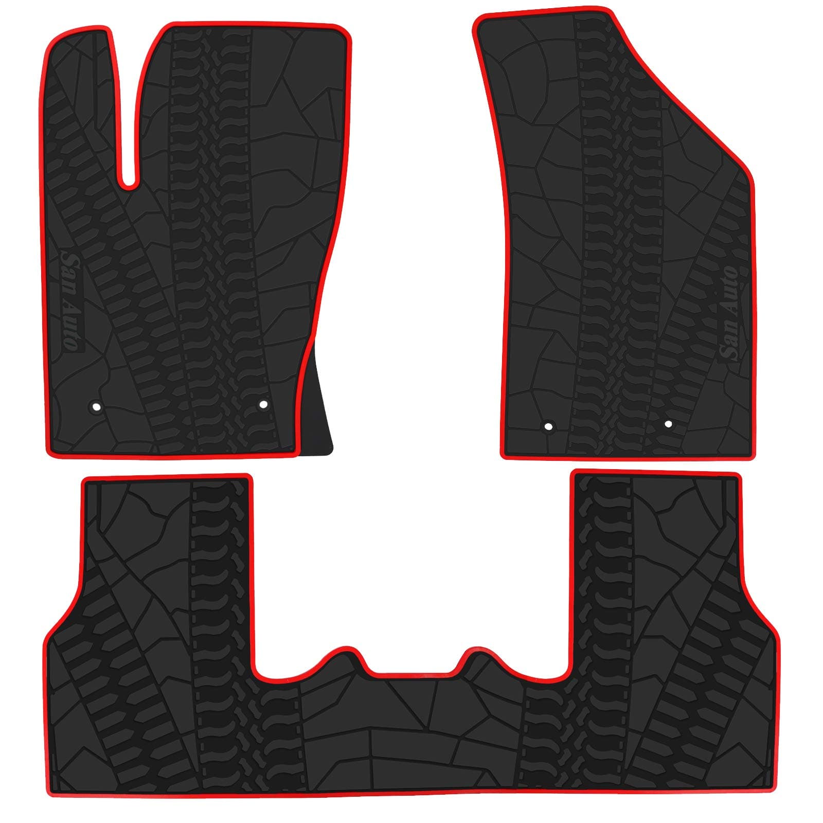 Floor Mats for Jeep Compass 2017 2018 2019 2020 2021 2022 Rubber Liners Set