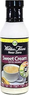 Walden Farms Sweet & Creamy Coffee Creamer – Zero Calorie, Fat-Free, Sugar-Free, Low Carb, Keto-Friendly, Dairy-Free, Vegan – 2-Pack, 12 oz Bottles