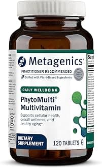 PhytoMulti Without Iron - Daily Multivitamin for Men & Women* - with 20+ Vitamins, Minerals & Phytonutrients for Antioxidant & Immune Support* - Non‑GMO, Gluten‑Free - 120 Tablets