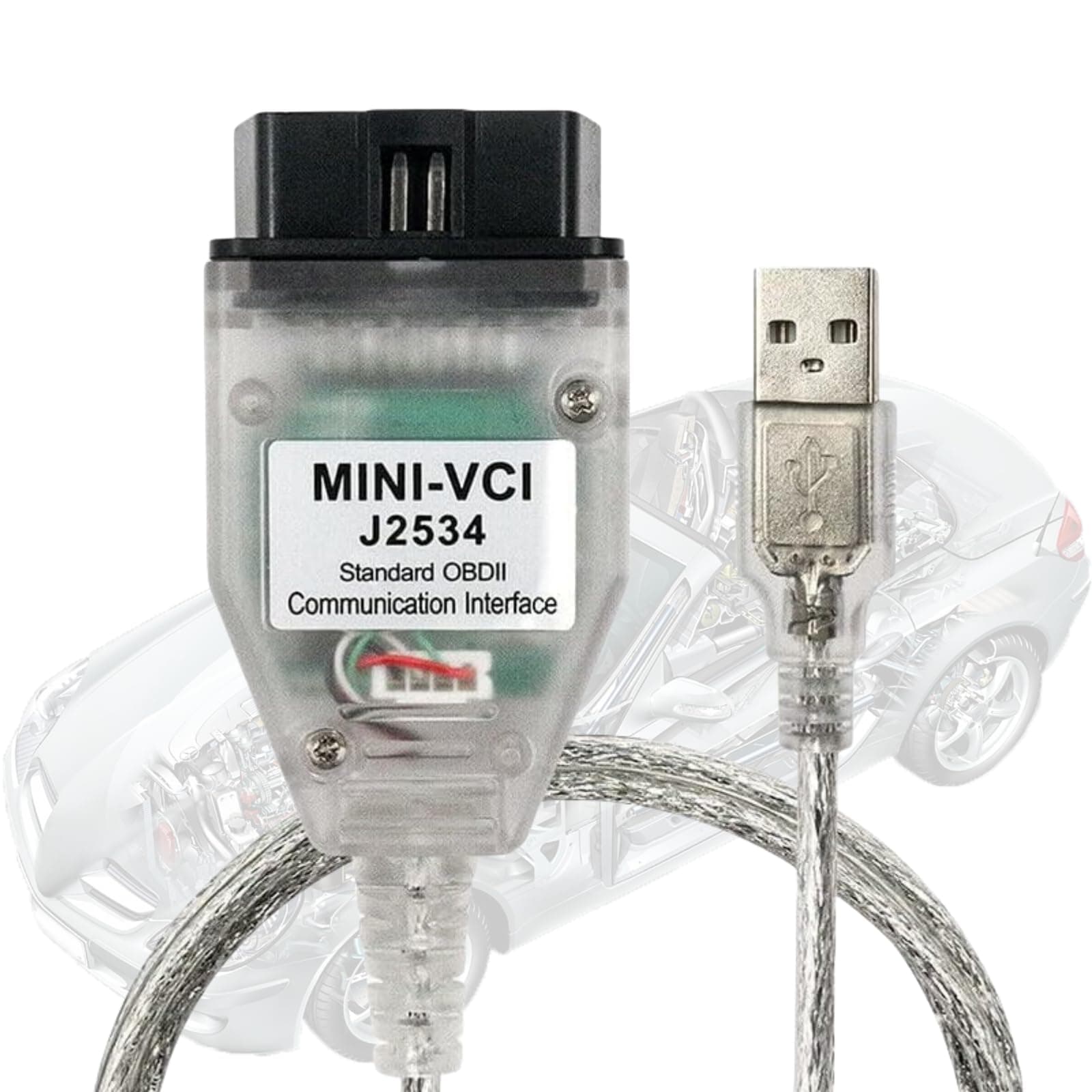 Mini Vci J2534 Cable for Toyota TIS Latest Version V18.00.008 Firmware V1.4.8 OBD2 Diagnostic Cable FT232RL Support Win XP WIN7 WIN10 32/64bits