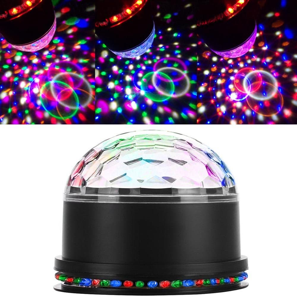 Strobe Lights Disco Lights Sound Activated DJ Lighting for Home Room Dancing Show Birthday Xmas Parties Karaoke Pub - 6 Colors