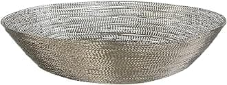 Premier Housewares Decorative Bowl, Metal Silver