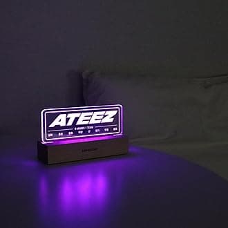 - at.zee Night Light, Kpop Merchandise, Korean Idol Lamp for Atiny, 7RGB Color, Dimmer, 8.3 x 4.2 x 1.7