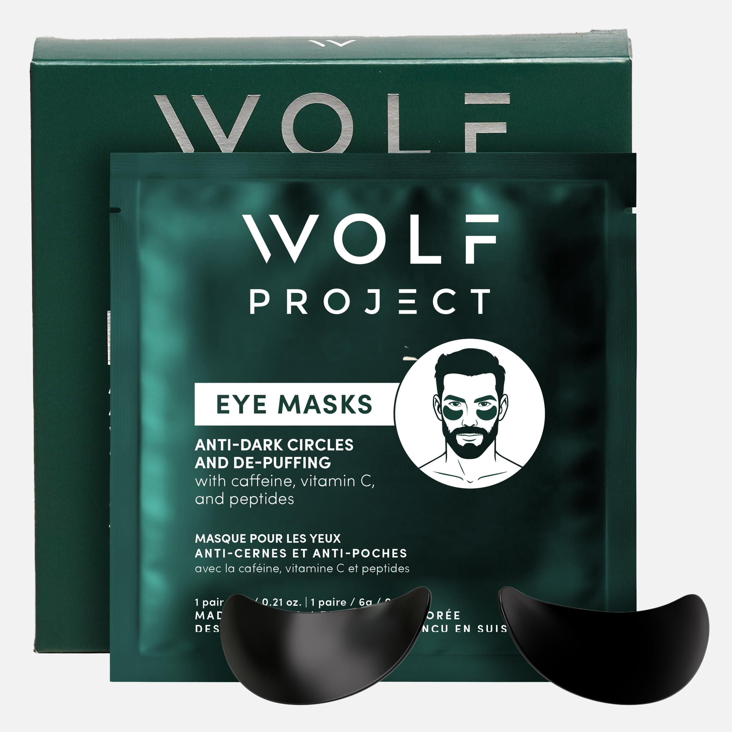 - Wolf Project Under Eye Patches (5 pairs) For Dark Circles, Puffy Eyes, and Wrinkles - With Caffeine, Vitamin C and Peptides. Under Eye Masks Reduce Tired Eyes And Under Eye Bags