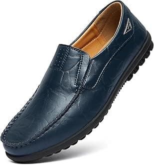Go Tour Men’s Casual Leather Fashion Slip-on Loafers Shoes