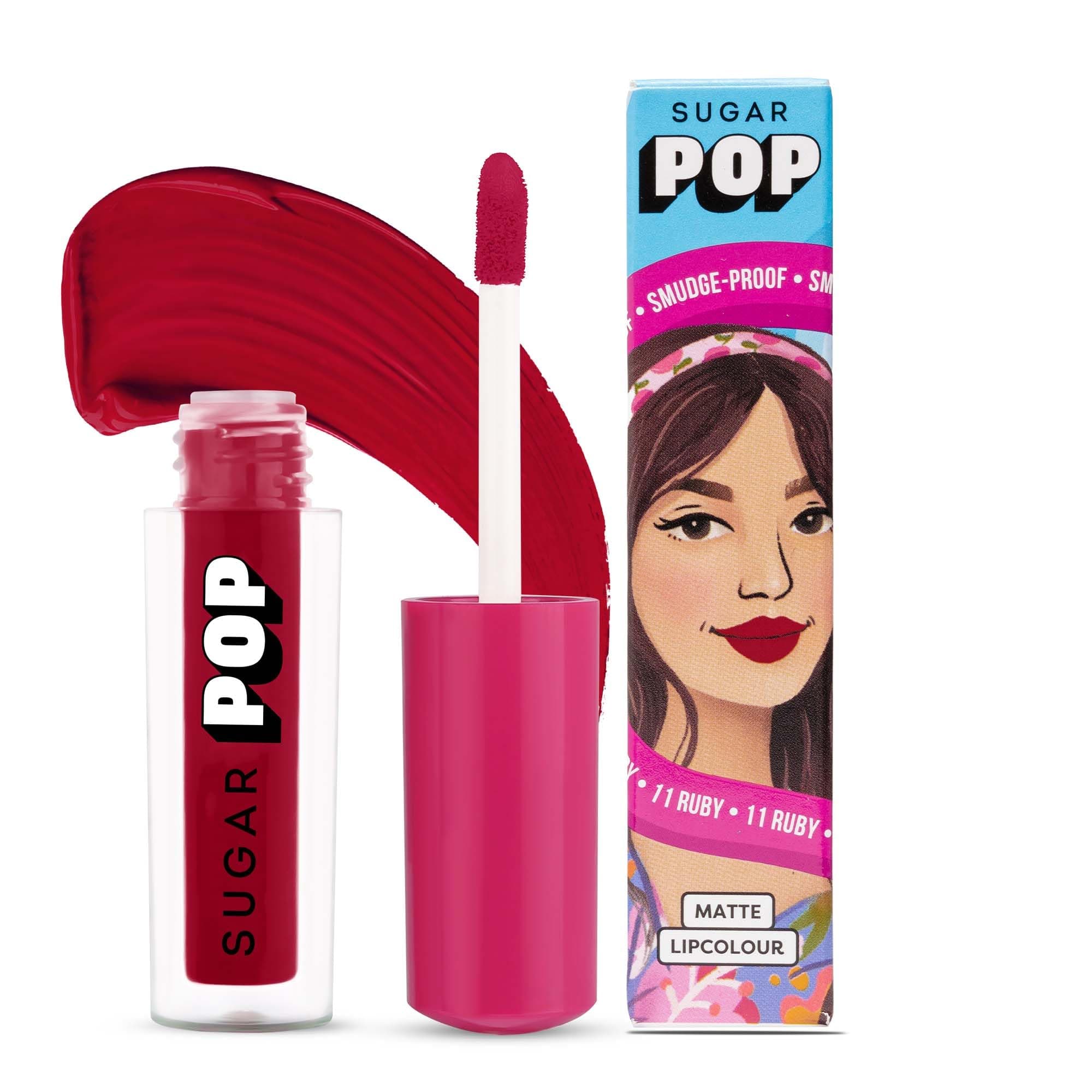 Matte Lipcolour | Vitamin E | Super-Pigmented | Smudge-proof | 1.6 ml - 11 Ruby