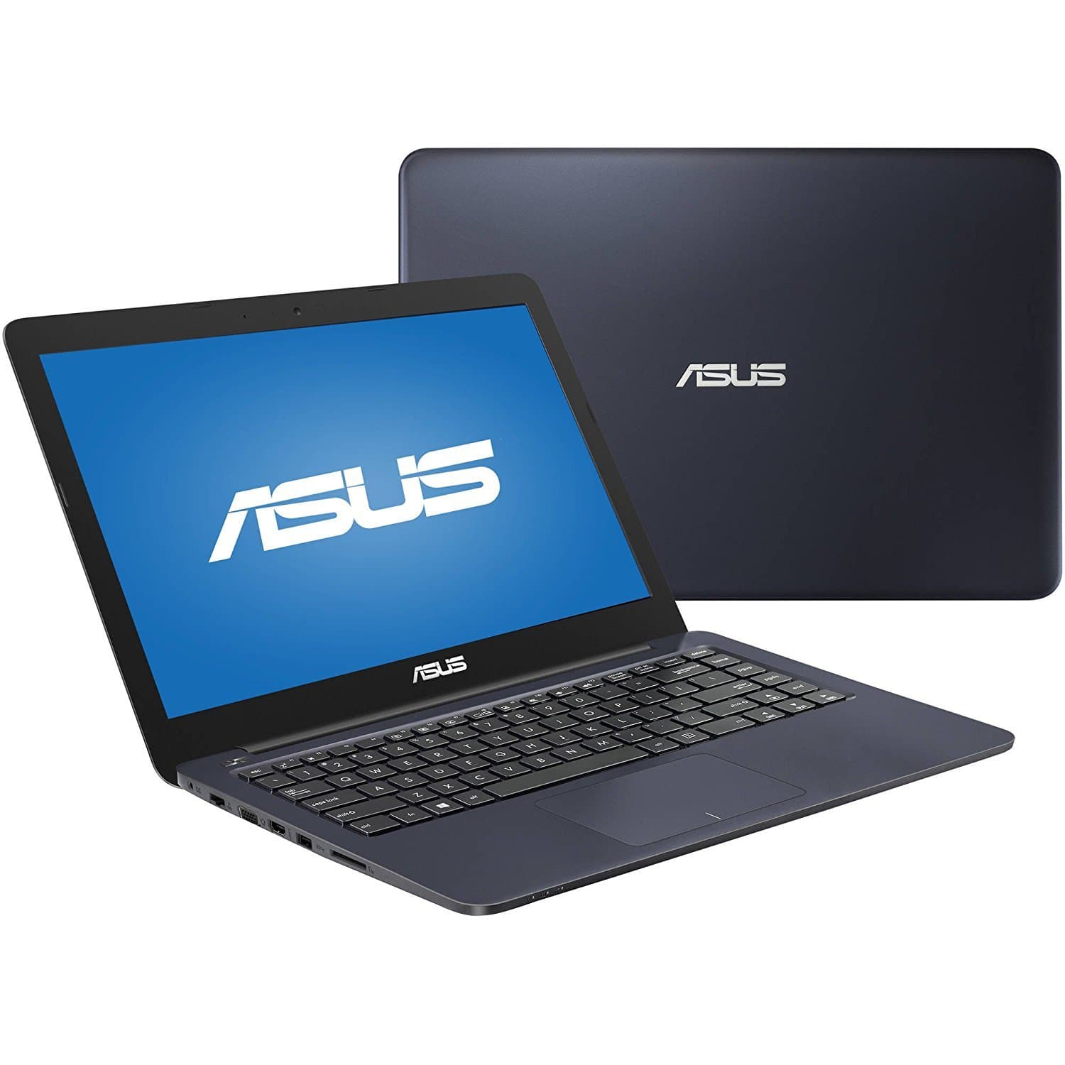 2016 Flagship Model Asus Dark Blue 14 inch EEEBOOK Laptop PC, Intel Dual-Core Processor, 4GB RAM, 32GB SSD, HDMI, VGA, Bluetooth, SD Card Reader, WiFi, Windows 10