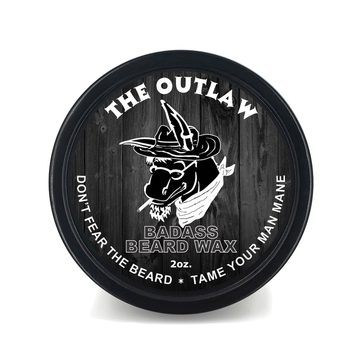 Beard Wax For Men - The Outlaw, 2 oz - Softens Beard Hair, Leaves Your Beard Looking and Feeling More Dense