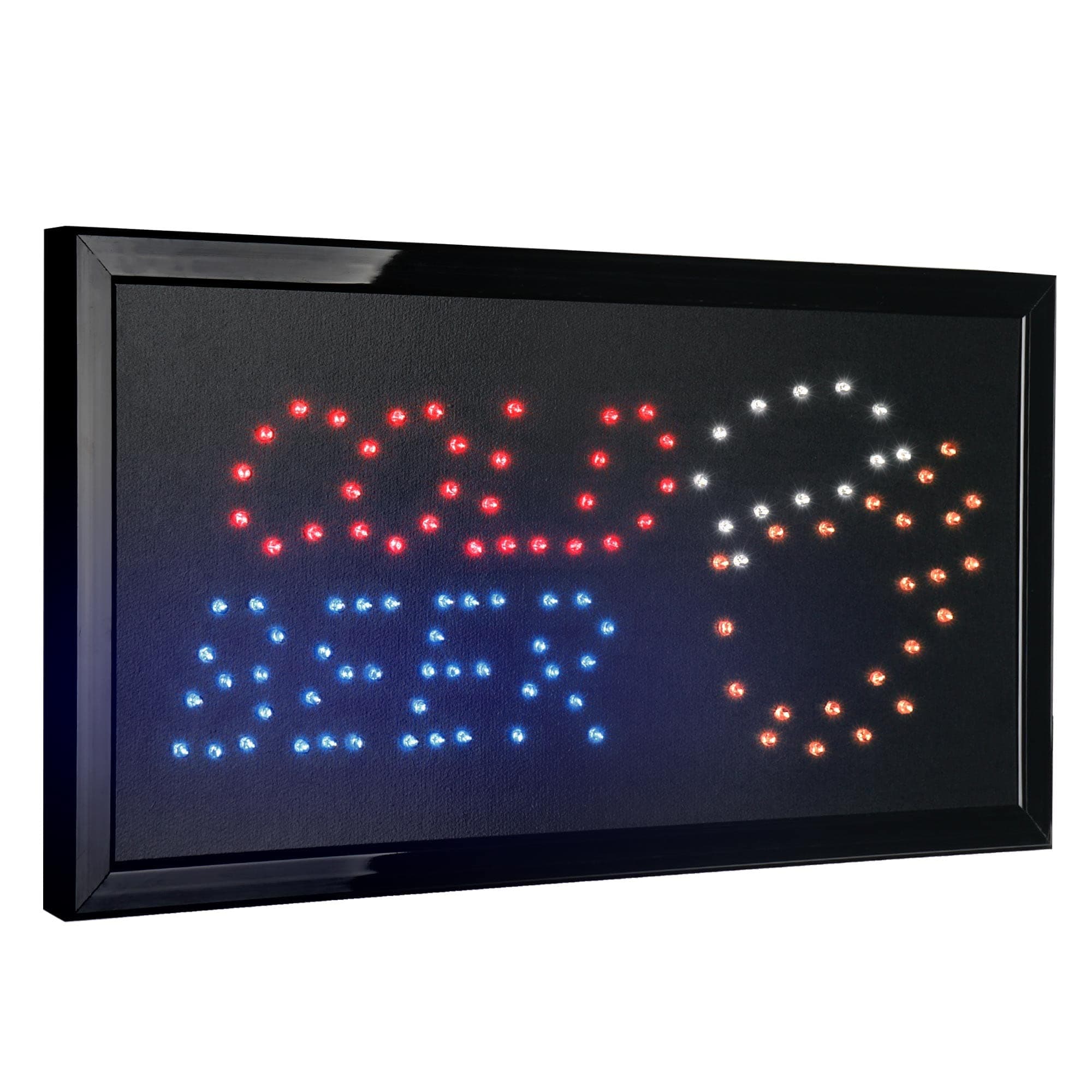 American Art Decor Framed LED Wall Sign - Wall-Mounted Neon Sign - Retro Home Decor - Vintage LED Lights For Bar, Man Cave, Garage, Gaming Room & More (Cold Beer, 10" x 19" x 0.75")
