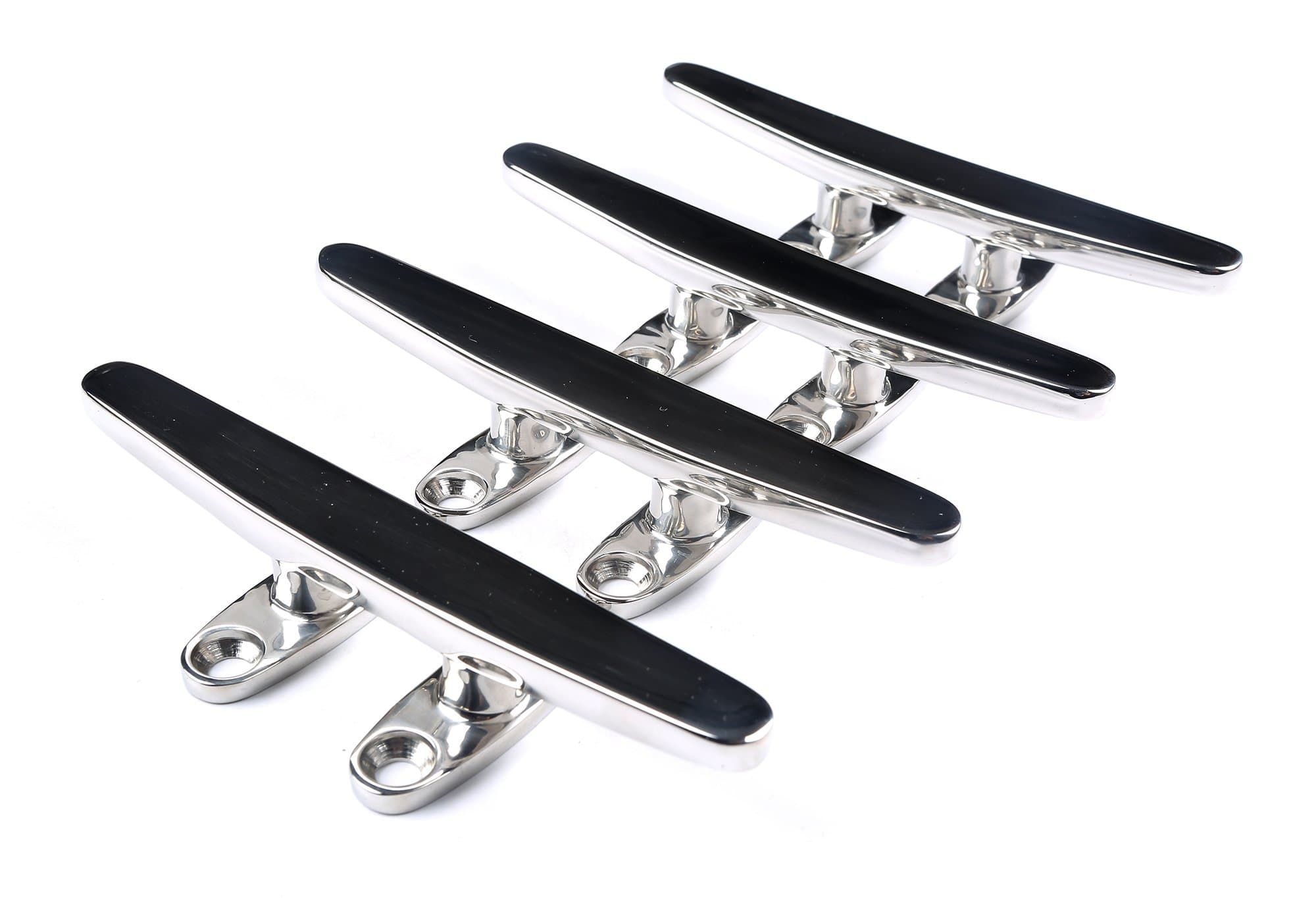 Thorn Dock Cleat Marine Boat Open Base Flat Top Heavy Duty Stainless Steel (4 PCS)