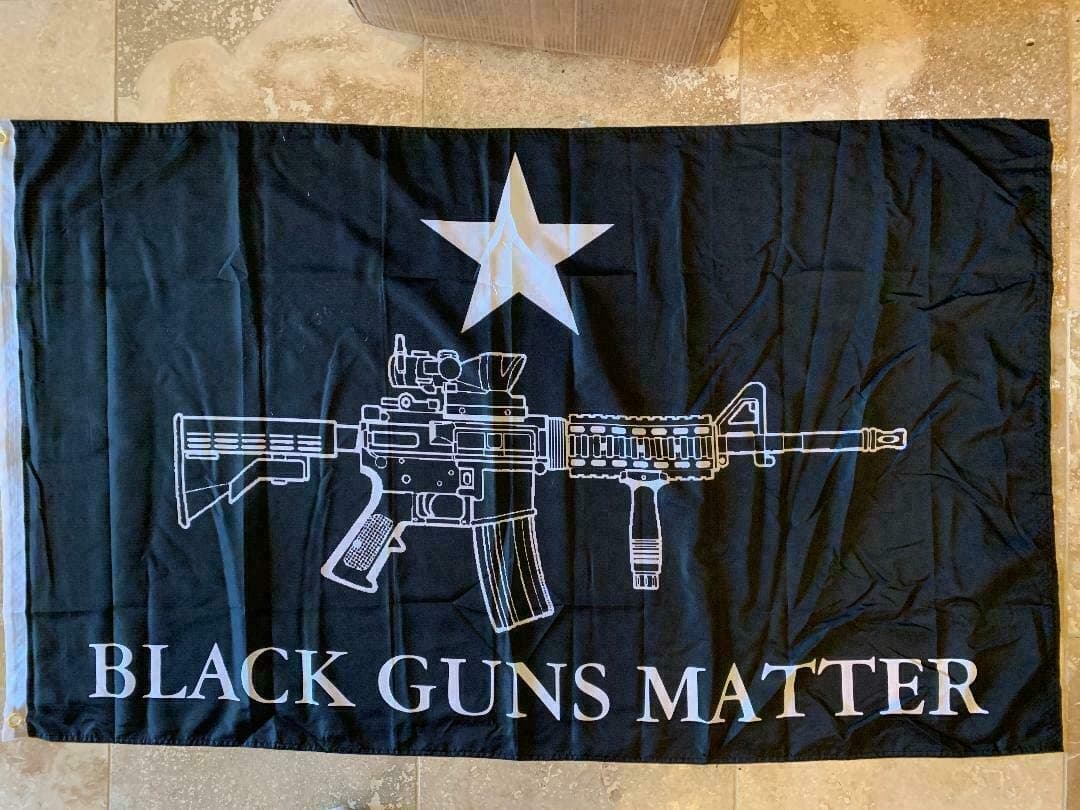 BLACK GUNS MATTER AR15 3'X5' Flag
