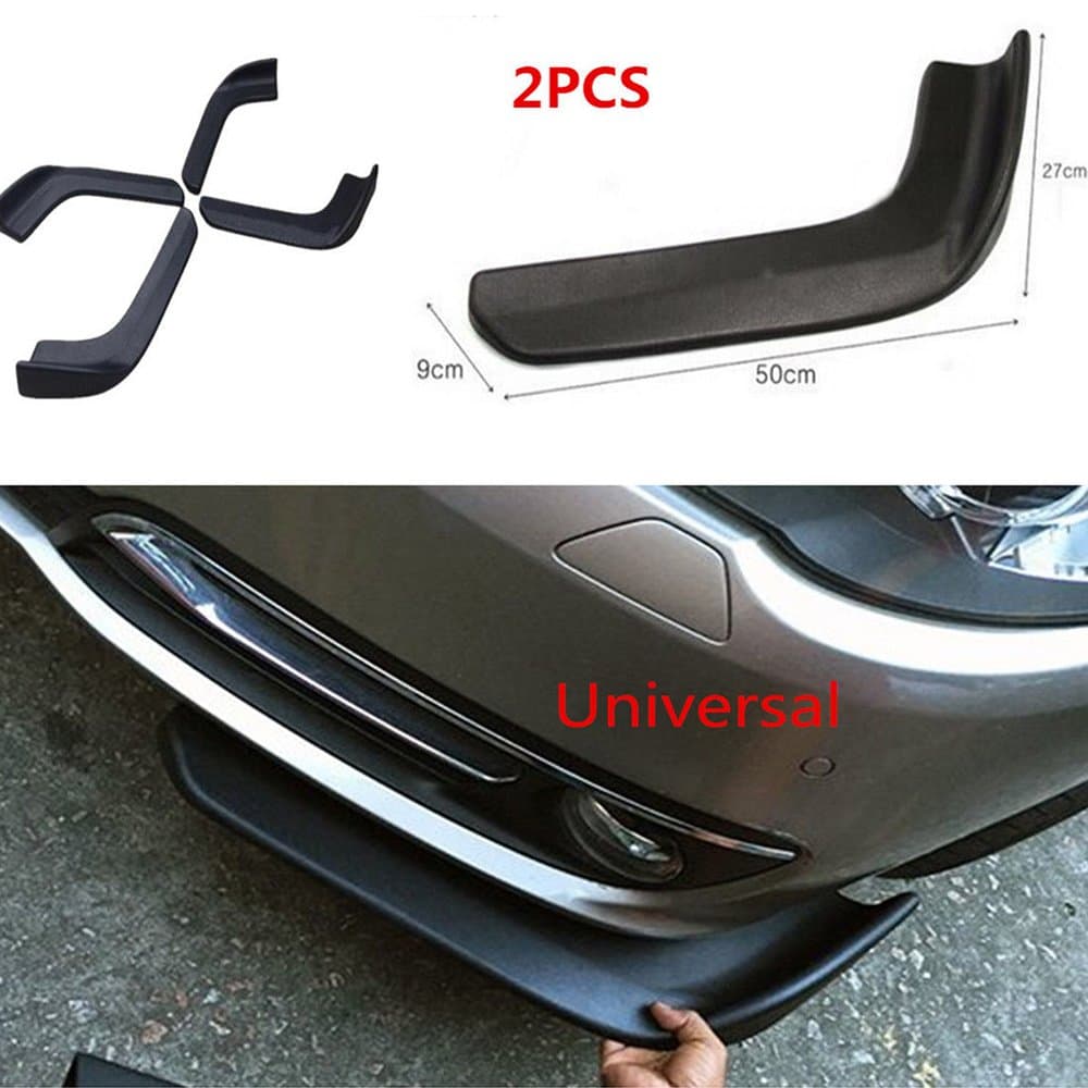 Universal Fit Car Front Bumper Spoiler Lip-Car Bumper Spoiler Twist Anti-Scratch Splitter Diffuser SUV ABS Front Shovel 2PCS(502),Waterproof (1)