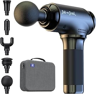 BOB AND BRAD T2 Massage Gun, Deep Tissue Percussion Muscle Massage Gun with 10MM Amplitude for Athletes, Handheld Electric Massager Portable Sport Massager for Body Pain Relief, Gifts for Women Men