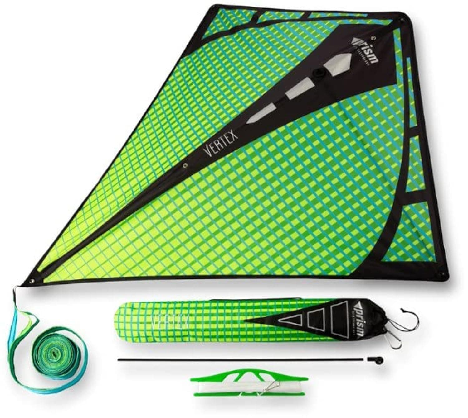 Prism Kites Vertex Diamond – Classic Single-Line Kite – Easy to Assemble – Tail and Spare Parts Included