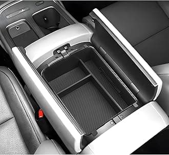 LUWU 2026 Palisade Center Console Organizer Compatible with 2026 Hyundai Palisade Accessories Armrest Console Organizer Upper Armrest Insert Tray Palisade LX3 2026 Accessories Black (Only for 7-Seat)