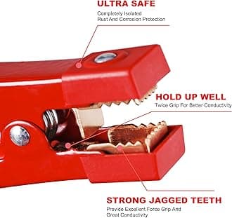 AWELTEC Heavy Duty Jumper Cables - 0 Gauge 25 Feet Battery Jumper Cables for Car, Heavy Duty Booster Cables (0AWG x 25Ft) with 600D Fabric Carrying Bag, Safety Gloves and Iron Brush