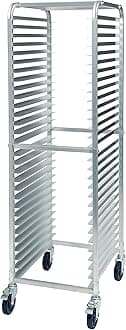 Aluminum Sheet Pan/Bun Rack, 2" Spacing with Brake, 30 Tier