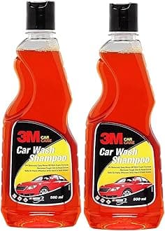 3M Car wash Shampoo, High Foam, Remove tough dirt, Safe on paint (500ml Each, Pack of 2)