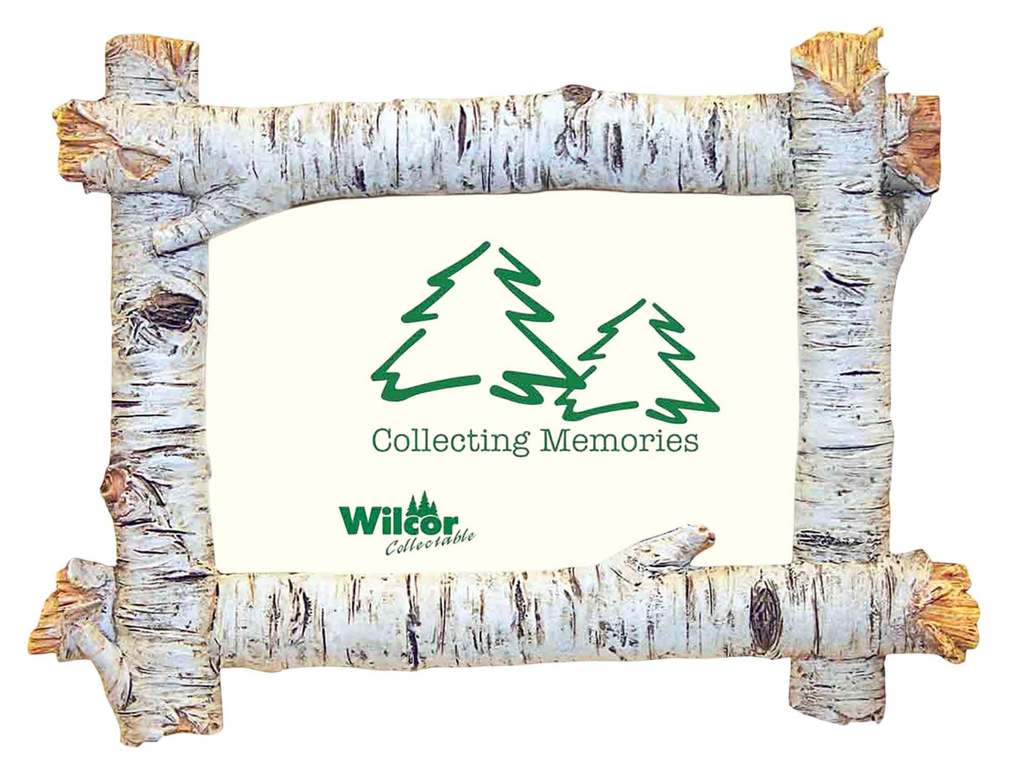 Rustic Birch Wood Log 4x6 Photo Frame (Horizontal)