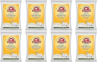 GAVYRATAN Pure & Premium Skimmed Milk Powder with Extra Protein 500Gm | Perfect for Making Tea & Coffee (Pack of 8)