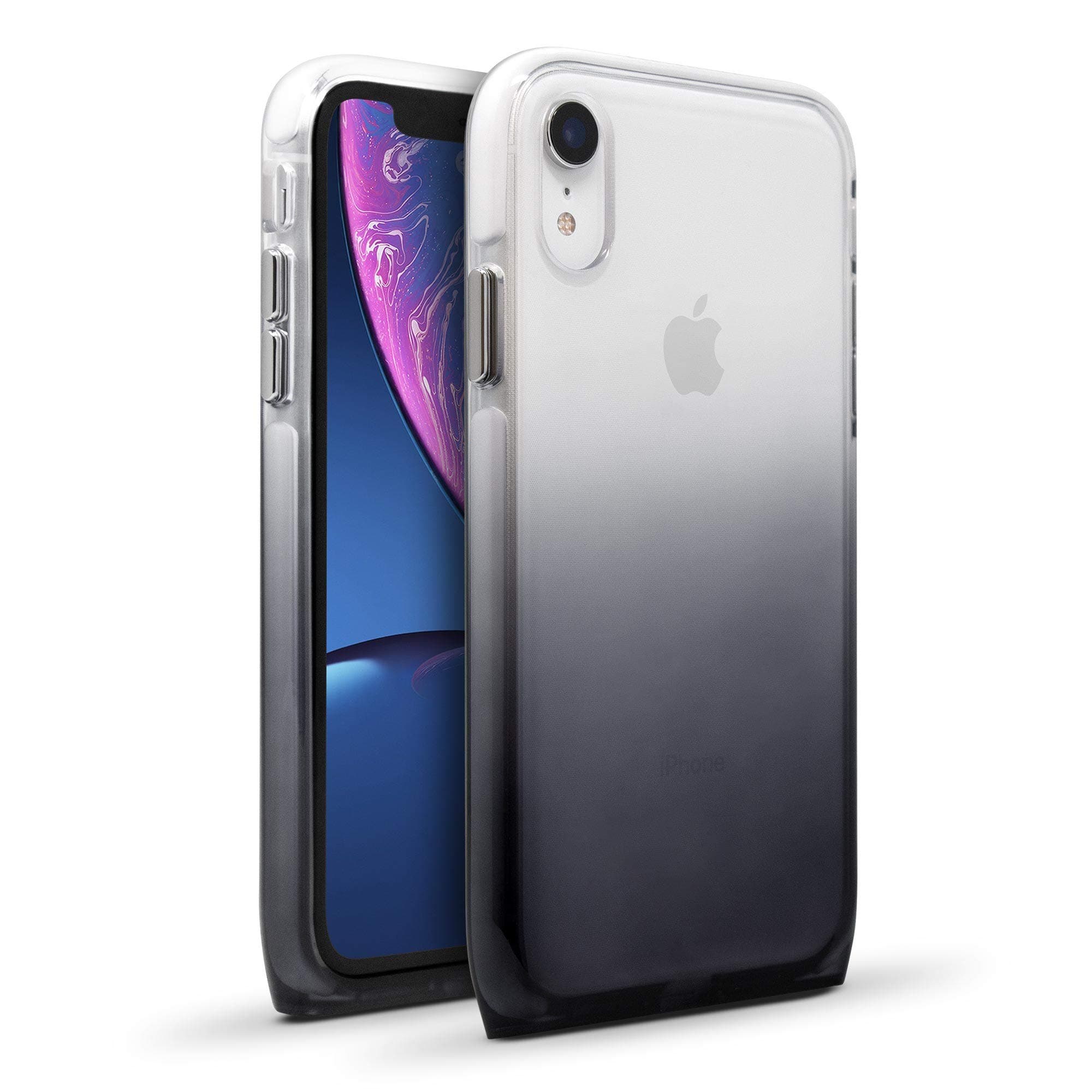 BodyGuardz - Harmony Case for Apple iPhone Xr (Clear/Black), Extreme Impact and Scratch Protection for iPhone Xr (Shade)