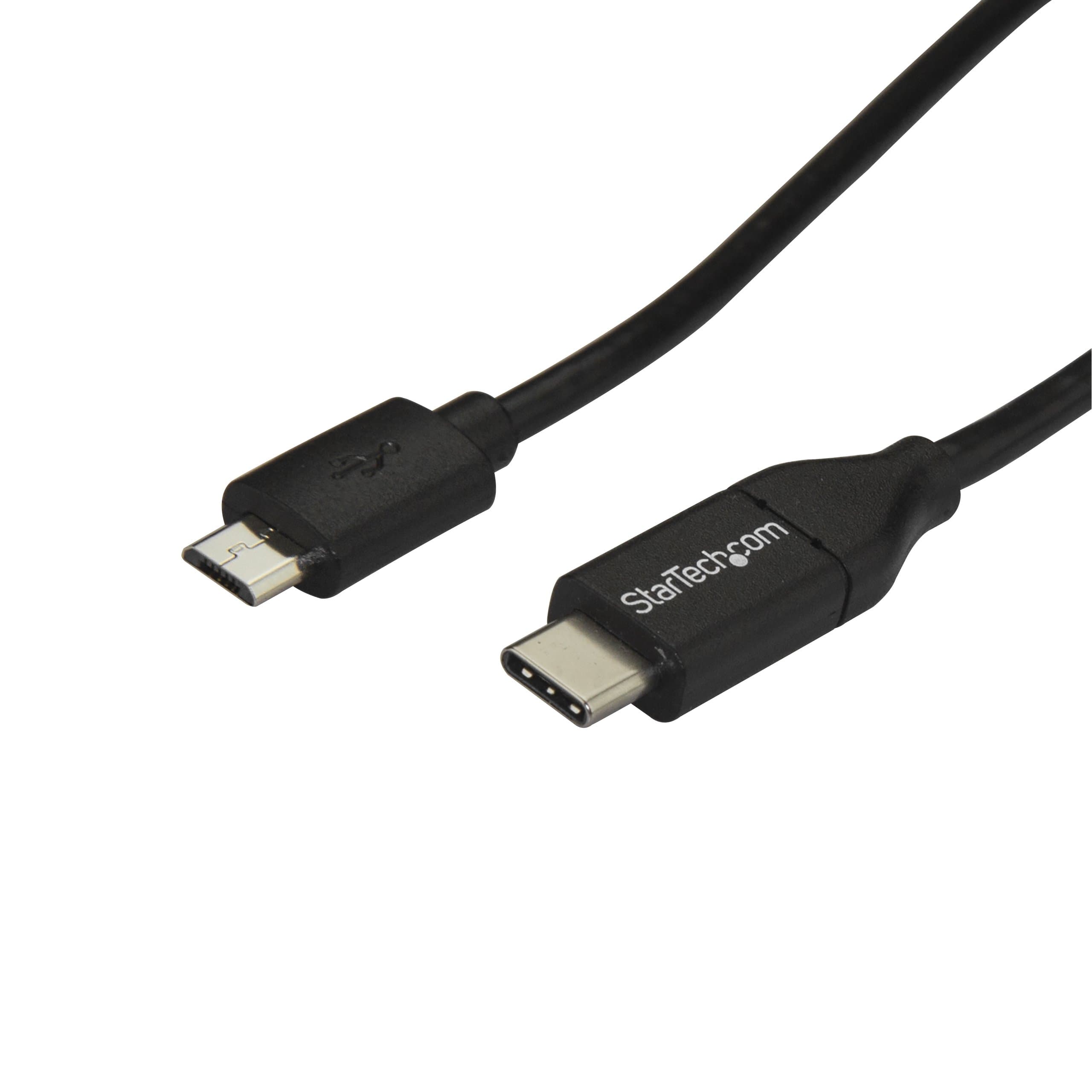 USB C to Micro USB Cable 2m 6ft - USB-C to Micro USB Charge Cable - USB 2.0 Type C to Micro B - Thunderbolt 3 Compatible (USB2CUB2M)
