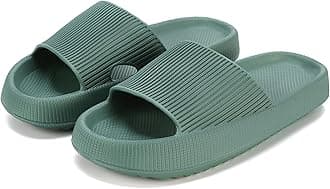 rosyclo Cloud Slippers for Women and Men, Pillow House Slippers Shower Shoes Indoor Slides Bathroom Sandals, Ultimate Comfort, Lightweight, Thick Sole, Non-Slip, Easy to Clean