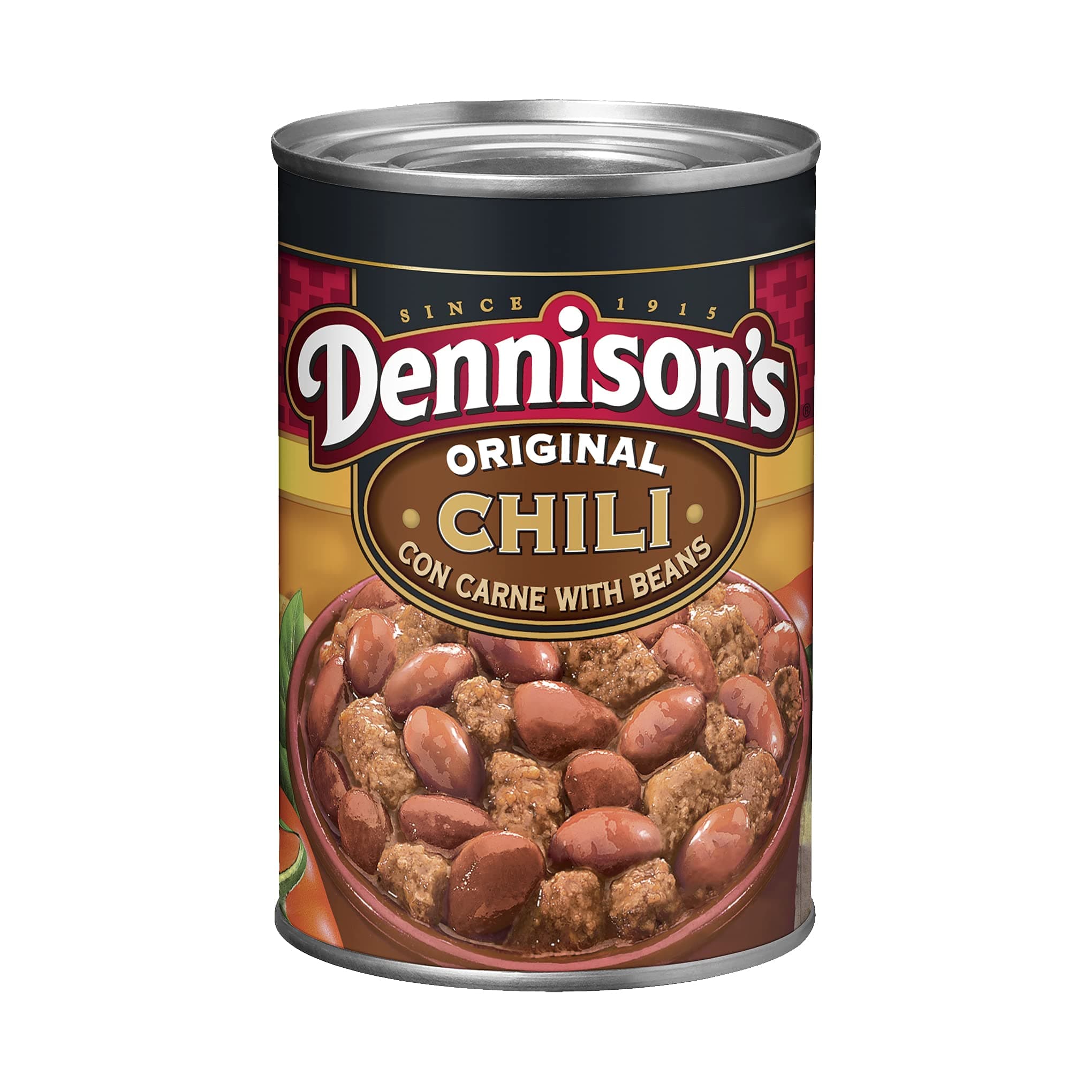 Dennison's, Original Chili Con Carne with Beans, 15oz Can (Pack of 6)