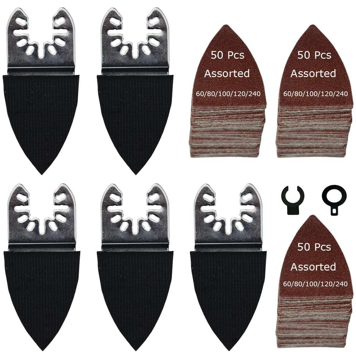 XXGO 155 Pcs Finger Sanding Pads Kits