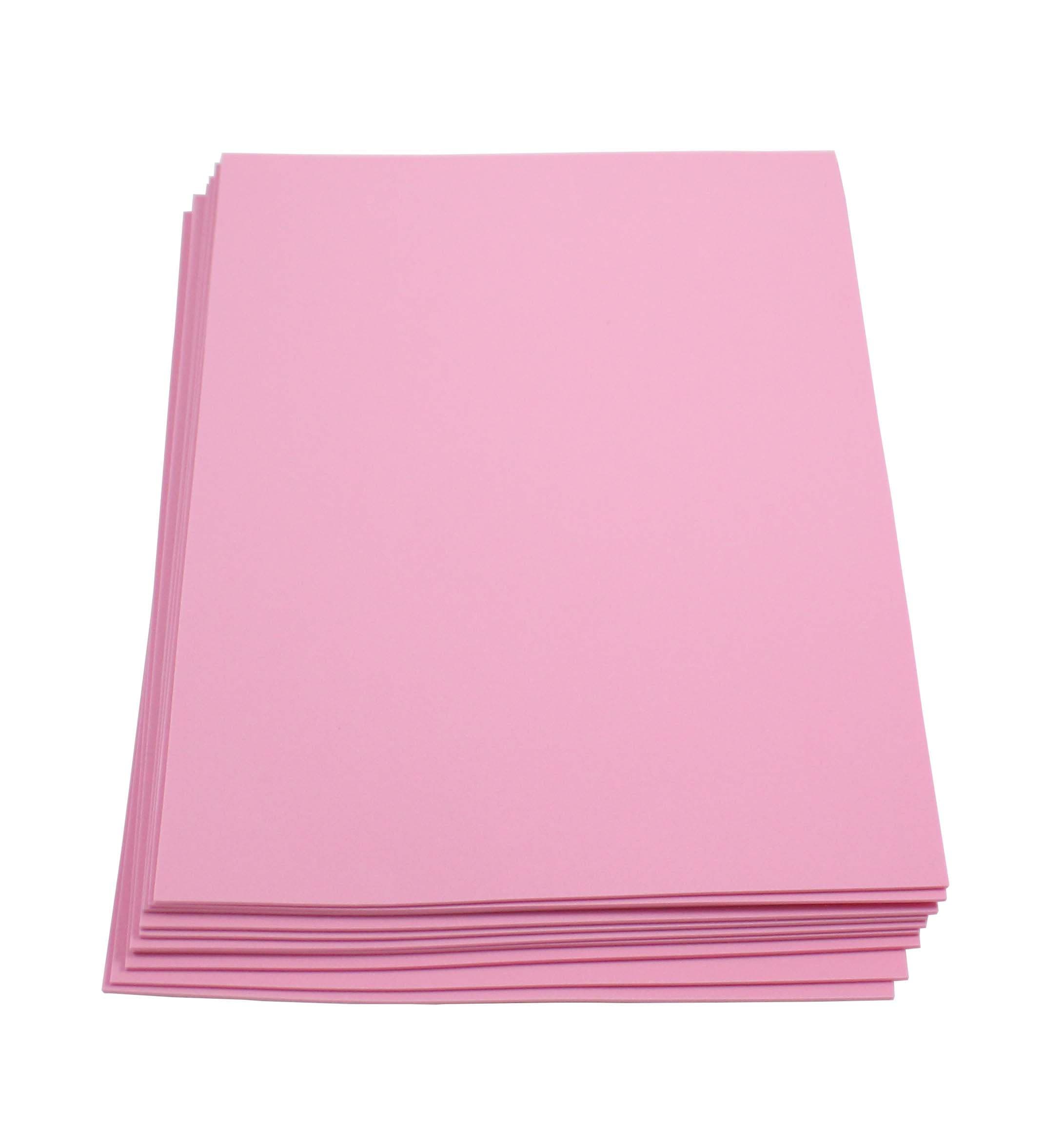 Craft Foam -9 Inch x 12 Inch Sheets-Pink-10 Pack- 2mm Thick