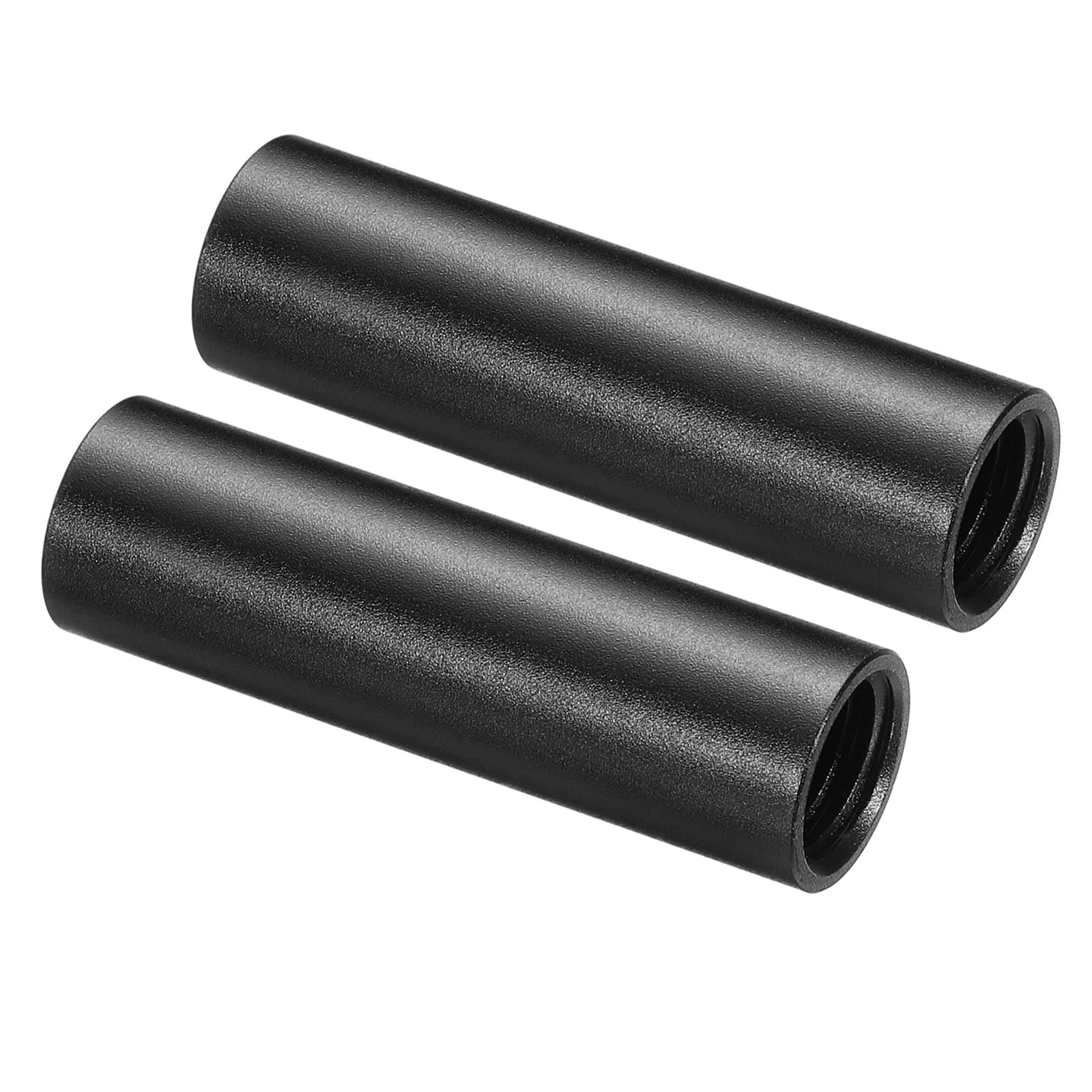 PATIKIL 2 Inch 15mm Rod, 2 Pack Camera Rods with M12 Female Thread Aluminum Alloy for 15mm Rail Support System, Black
