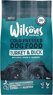 Wilsons - Cold Pressed Dog Food - Complete Dry Meal with Natural, Hypoallergenic Grain Free Ingredients - Introduce Gradually for Best Results - Suitable for Adult Dogs and Puppies 2 Months+ (10kg)