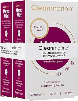 Menomin - Menopause Support - Highly Absorbable Omega 3 with Soy Isoflavones - Vitamins B1, B2, B6, B12, Folic Acid, Biotin and D3-30 Servings - 120 Capsules - Multipack