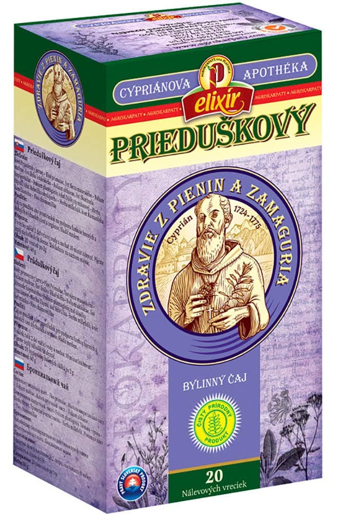 Bronchial Cyprian Herbal Tea | Upper and Lower Respiratory System | Lungs | Pure Natural Herbal Tea Grown in Europe (20 Tea Bags 40g)