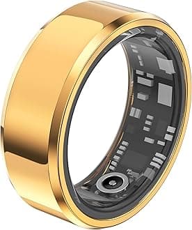 Smart Fitness Tracker - Multiple Sport Modes, Heart Rate & Sleep Monitor Heart Rate Tracking Ring, IP68 Waterproof, Step & Calorie Tracking Ring for Android iOS Phone