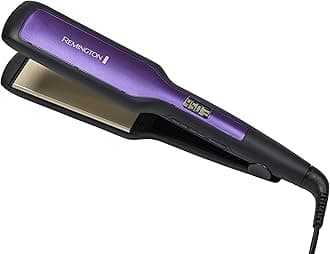 Remington 1 3/4" Flat Iron, Hair Straightener with Anti-Static Technology, 30-Second Heat Up & 60 Minute Auto Shut-Off, 30% Longer Ceramic Floating Plates, Titanium + Ceramic Coating