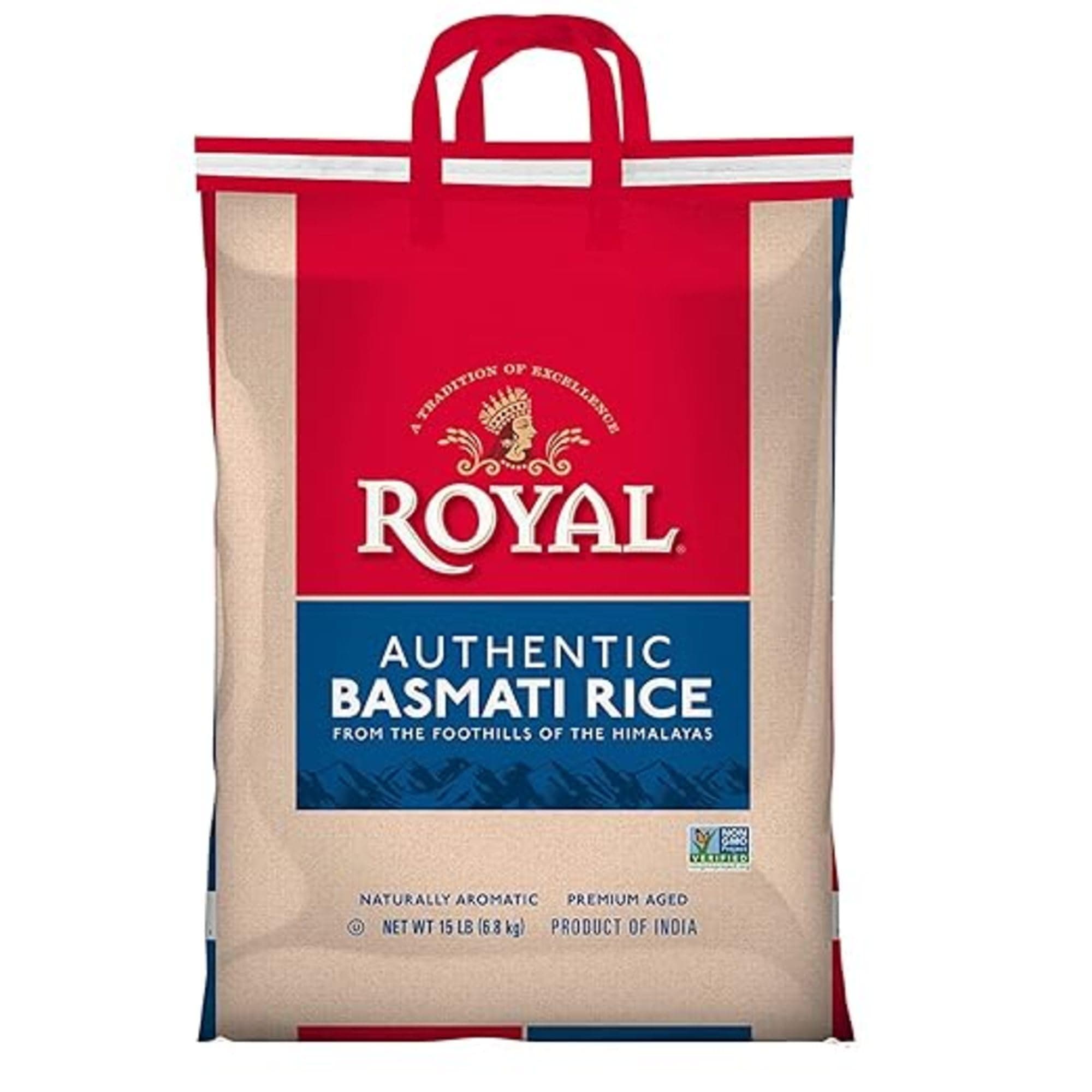 Naturally Aged Authentic Long Grain Indian White Rice - 15 lb