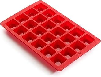 Lékué 24 Cavity Mini Brownie Mould, Red,0216024R01M017
