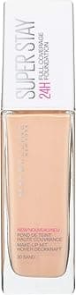 Maybelline New York Foundation, Superstay 24 Hour Longlasting Foundation, Lightweight Feel, Water and Transfer Resistant, 30 ml, Shade: 30, Sand