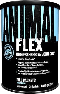 ANIMAL Flex Comprehensive Joint Care - 4 Unique complexes for Joints, Bones & Cartilage - with Vitamins A & E, glucosamine, Flaxseed Oil & hyaluronic Acid - 30 Packs