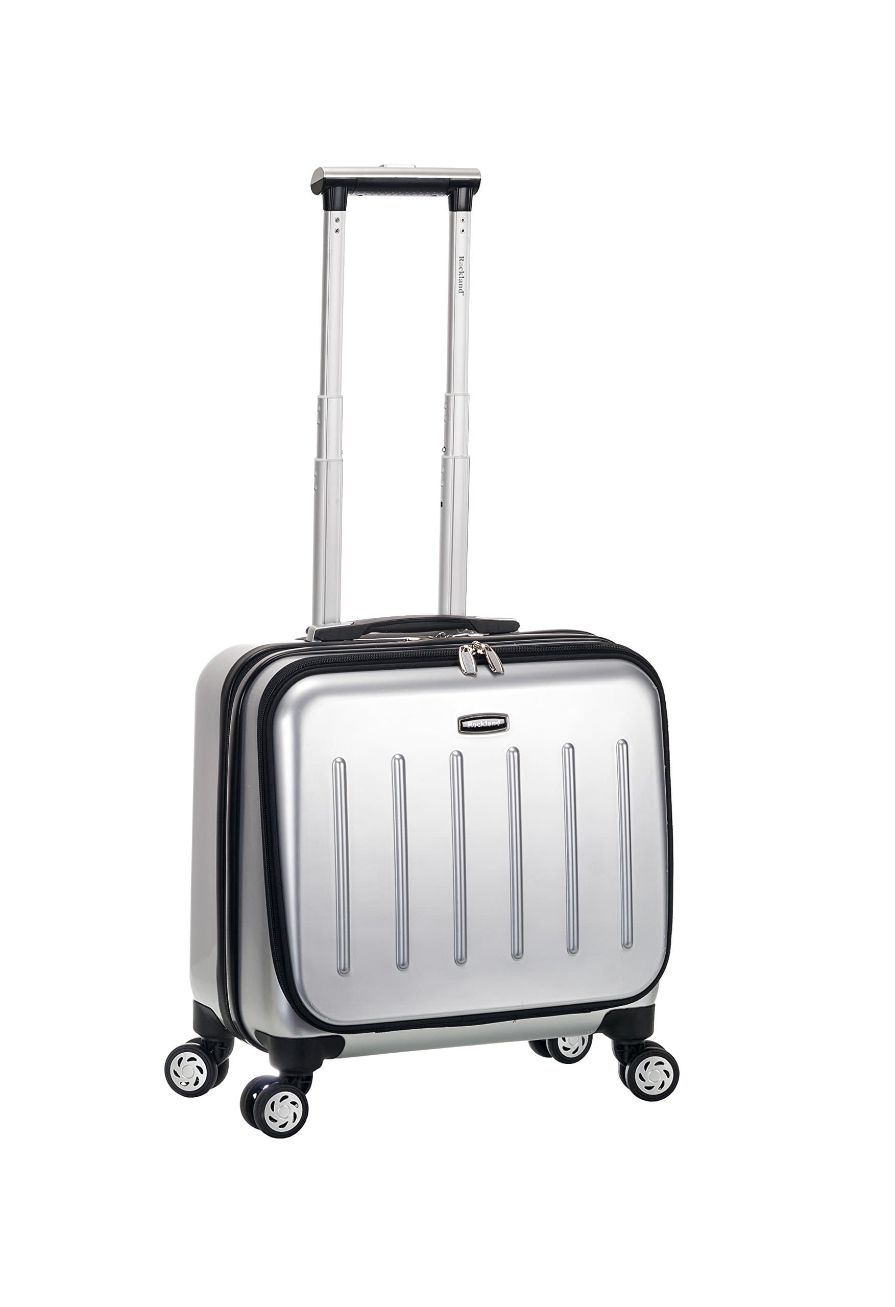 Revolution Hardside Rolling Computer Case, Silver, Carry-On 17-Inch