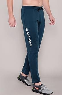 BLUE STAR SHARK Men's Slim Fit Track Pants – Joggers for Running, Gym, Sports, and Casual Wear | Multipurpose Activewear Lower for Men & Boys | Stylish Summer Trousers & Night Pants