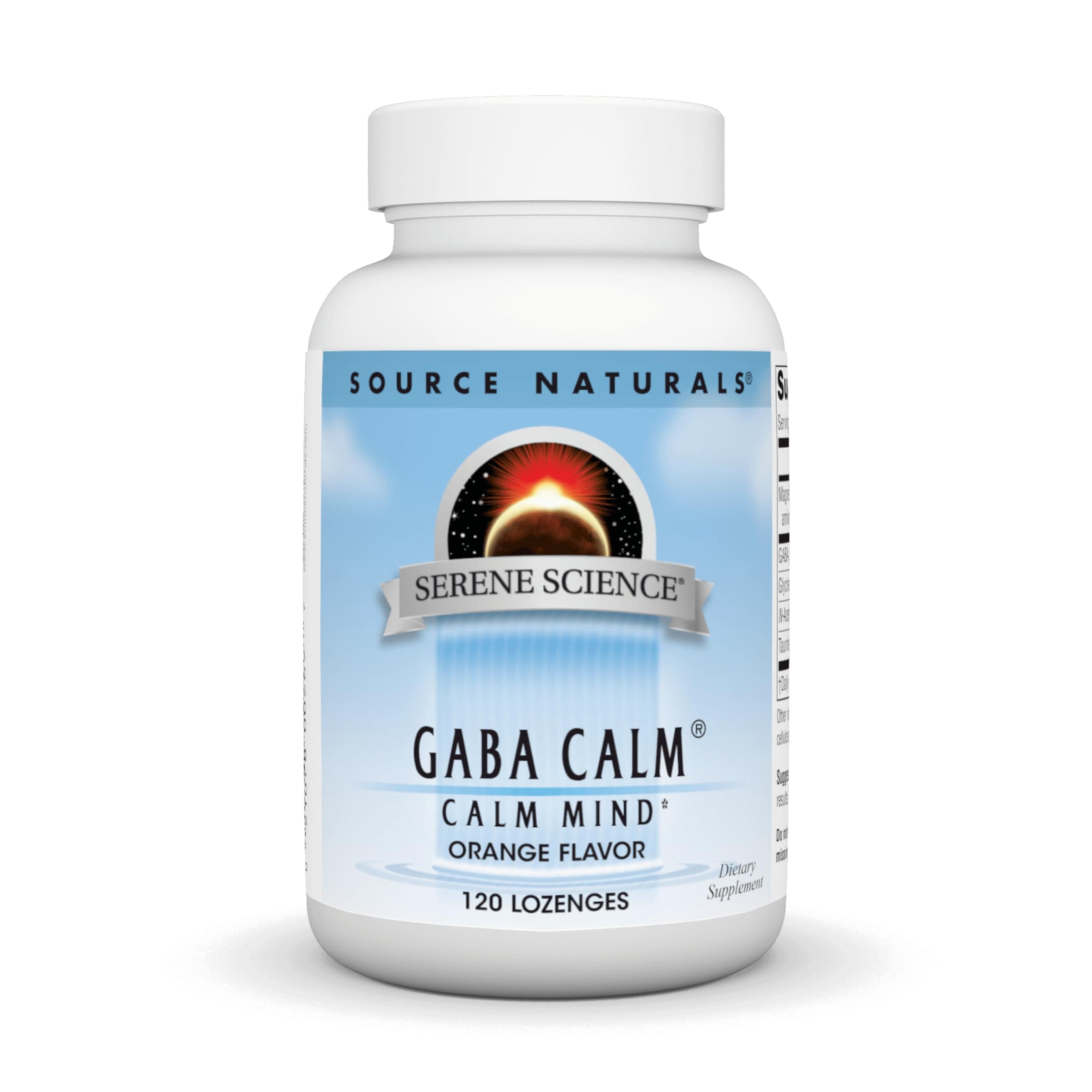 Source Naturals, Gaba Calm, Orange Flavor, 120 Lozenges