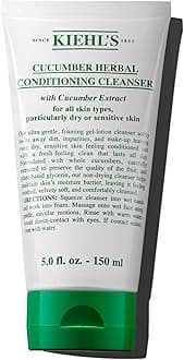 Cucumber Herbal Conditioning Cleanser, Gentle Face Wash for Dry & Sensitive Skin, Leaves Skin Feeling Fresh, with Cucumber Extract & Glycerin, Non-drying Formula, All Skin Types - 5 fl oz
