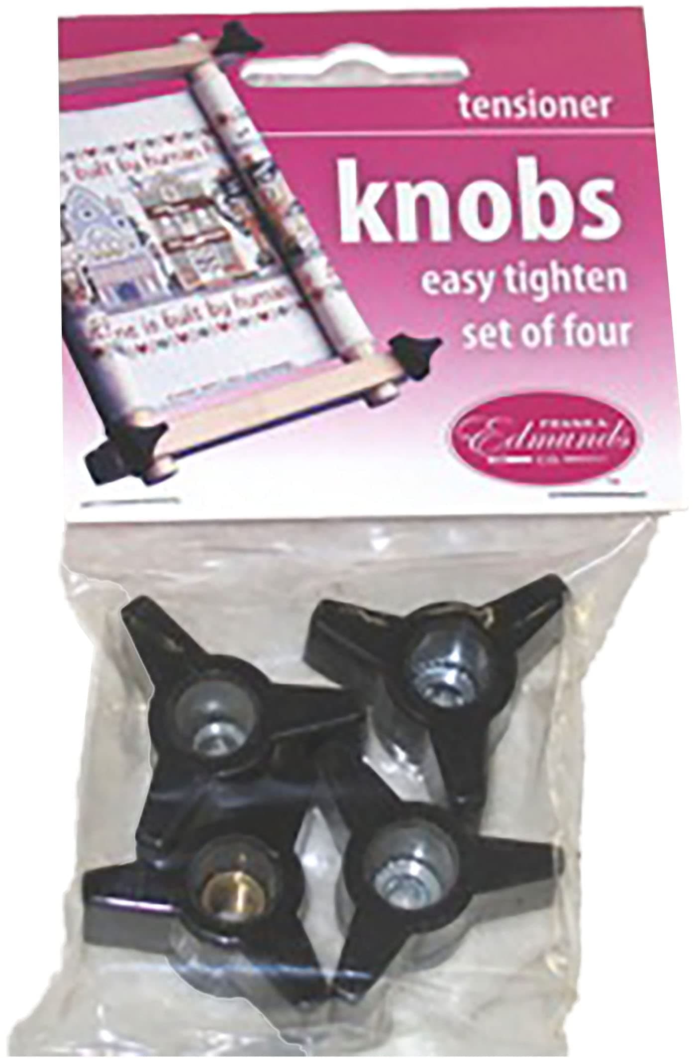 FA Edmunds Plastic Tension KNOB 4/PKG, Black
