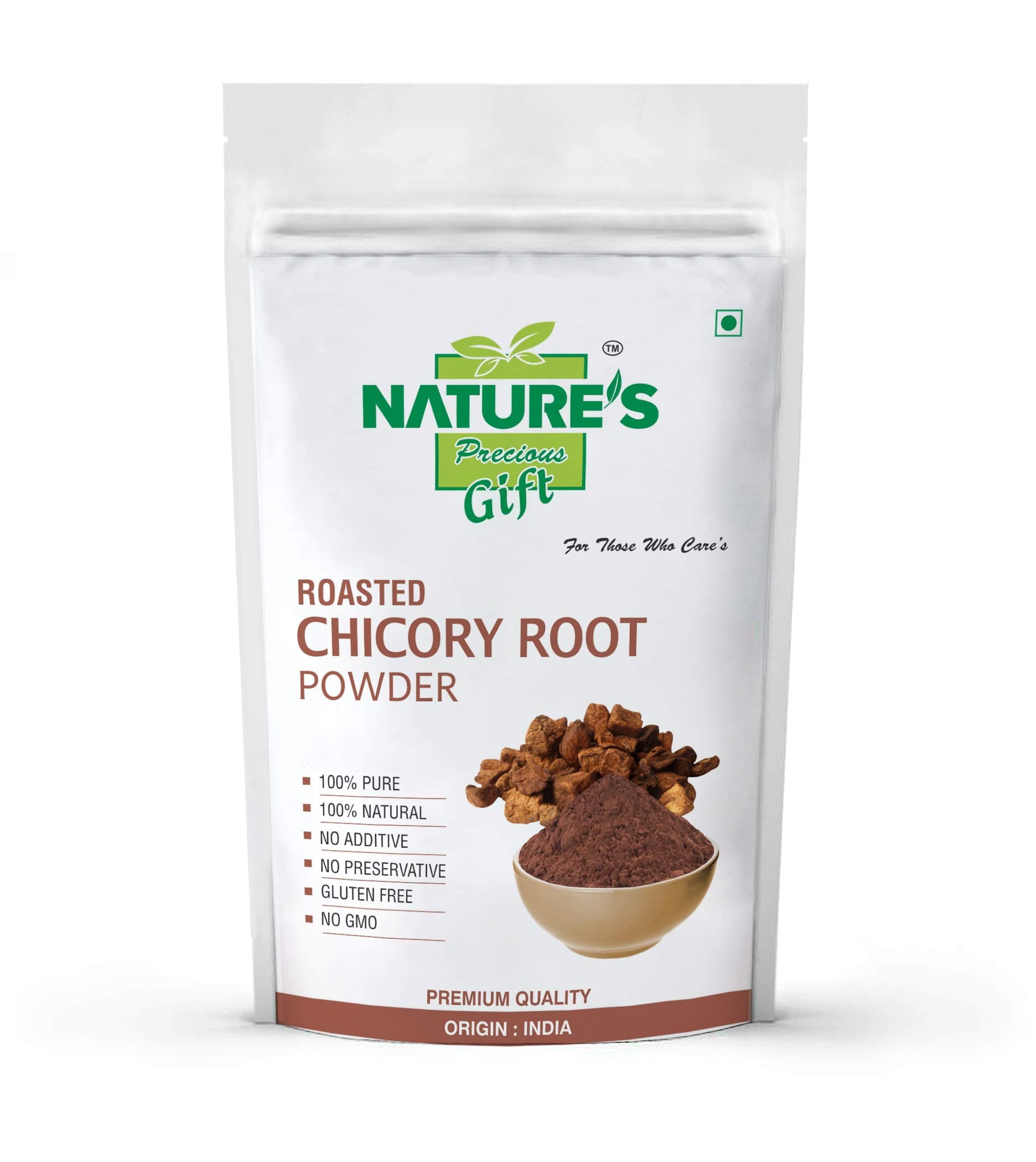NATURE'S GIFT - FOR THOSE WHO CARE'S Chicory Root Powder (Roasted) 250 GM