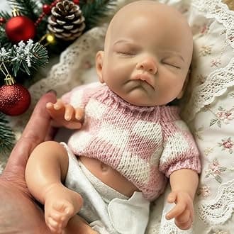 OtardDolls 10 Inch Silicone Baby Doll Reborn Realistic Newborn Girl Doll with Soft Body Washable