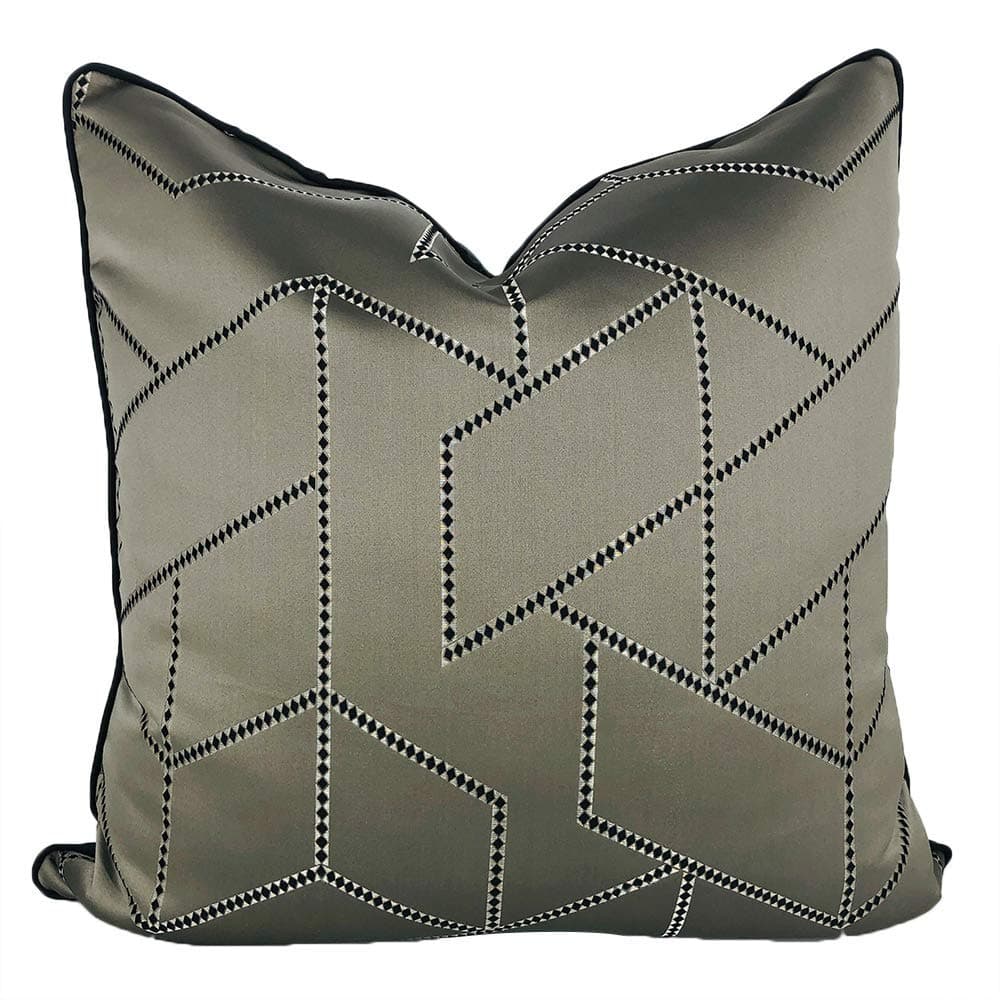 IDH Iridium Home Brindisi Cushion with Duck Feather Insert Cushion 60 x 60 cm Decorative Throw Cushion